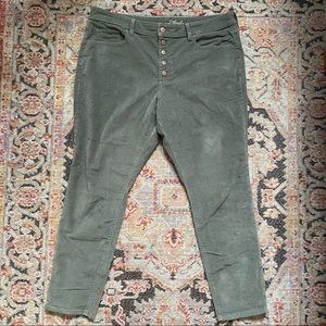 High Waisted Corduroy Pants